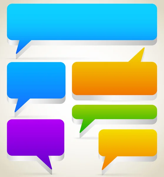 Set of  speech bubbles — Stock Vector