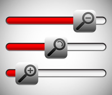 Büyütme kaydırıcıları set