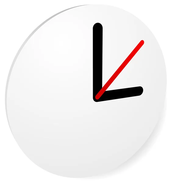 Επεξεργάσιμη ρολόι με ώρες — Διανυσματικό Αρχείο