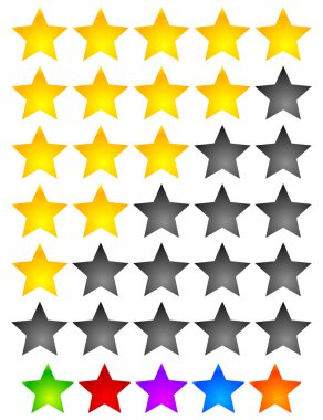 Star Rating Element. clipart