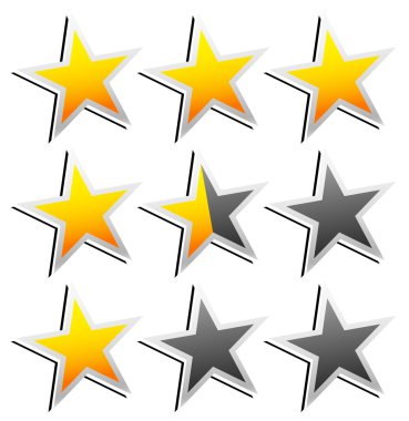 Star Rating Element. clipart