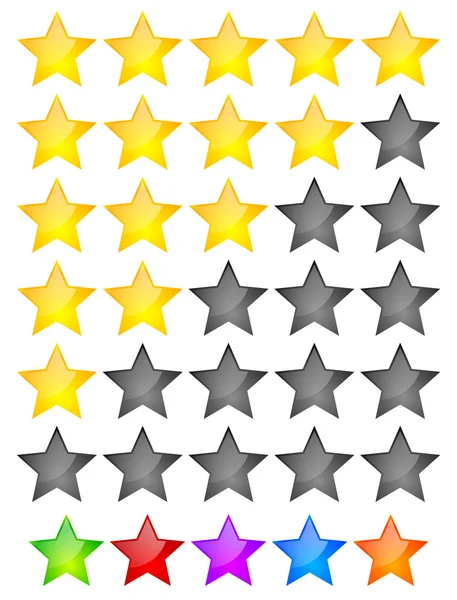 Star Rating Element. — Stock Vector