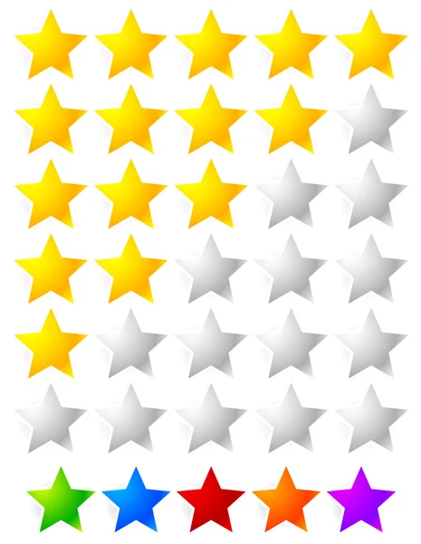 Star Rating Element. — Stock Vector