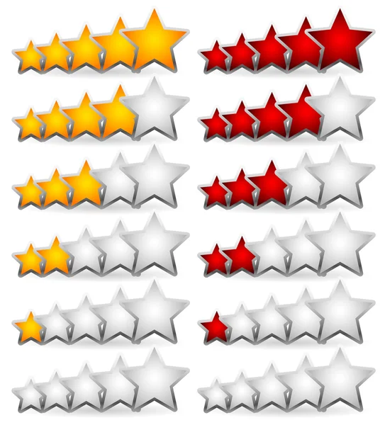 Star Rating Element. — Stock Vector