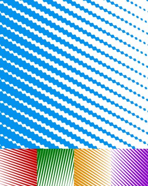 Parallel stripes background set clipart