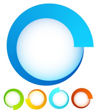 Dairesel tasarım öğeleri yuvarlak.