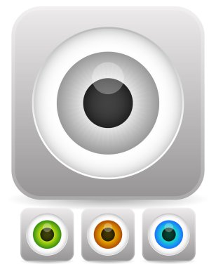 Göz küresi grafik farklı renklerde.