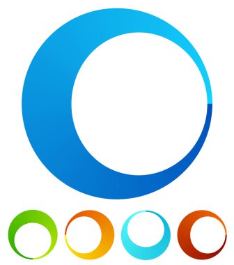 Dairesel tasarım öğeleri yuvarlak.