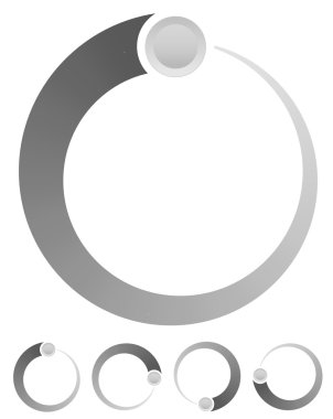 Siyah ve beyaz preolader seti