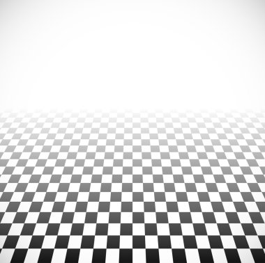 Bakış açısı ile damalı uçak.