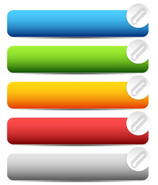 Clip icono, conjunto de elementos — Vector de stock