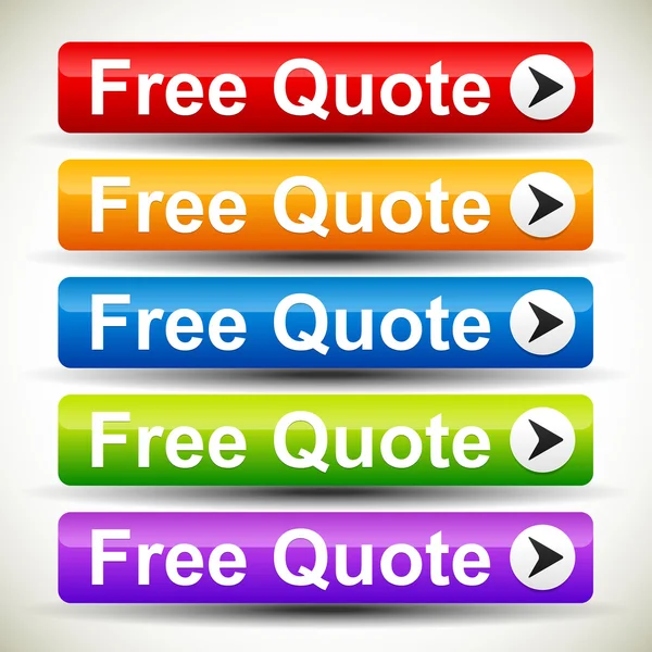 Colorful free quote — Stock Vector