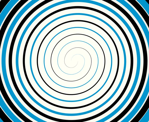 Fondo espiral duotono negro-azul . — Vector de stock