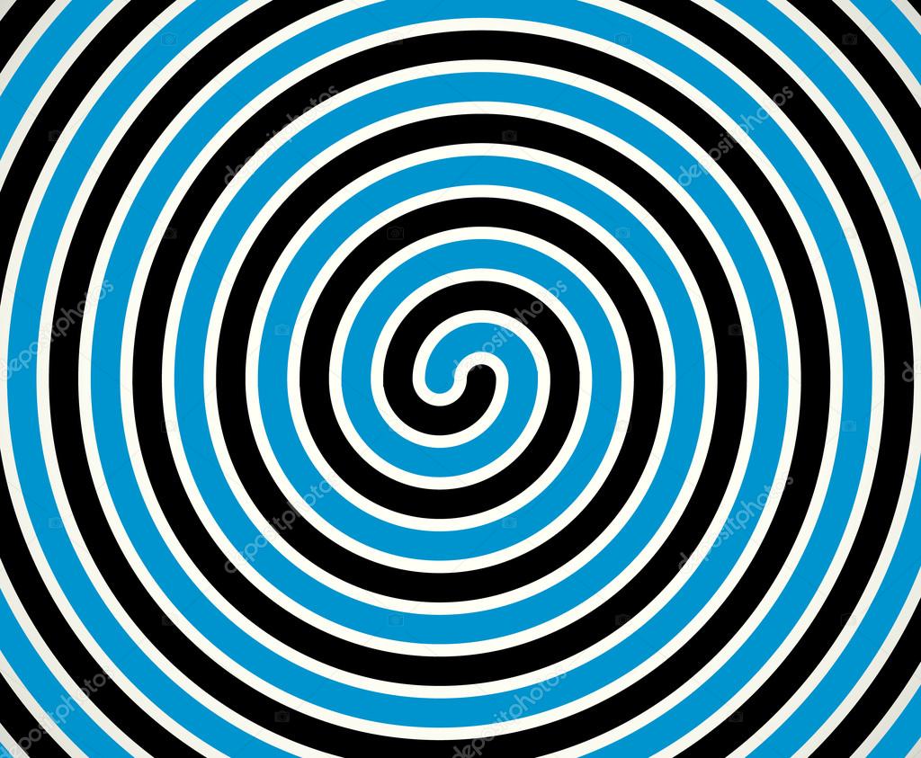 Black-blue duotone spiral  background.