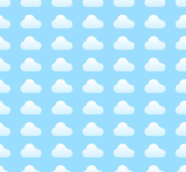 beyaz bulutlar desen