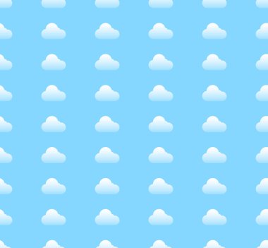 beyaz bulutlar desen