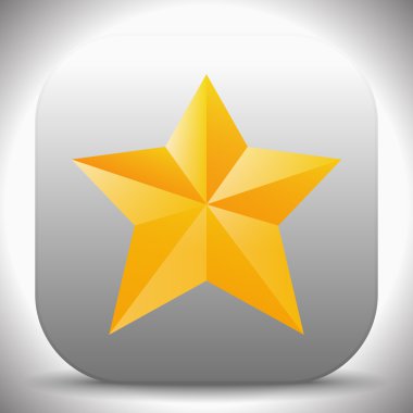 Sarı ve turuncu yıldız simgesi