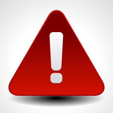 Uyarı, dikkat, dikkat işareti.