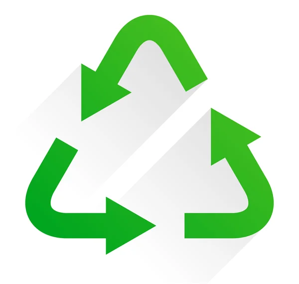 Recycle pijlsymbool — Stockvector