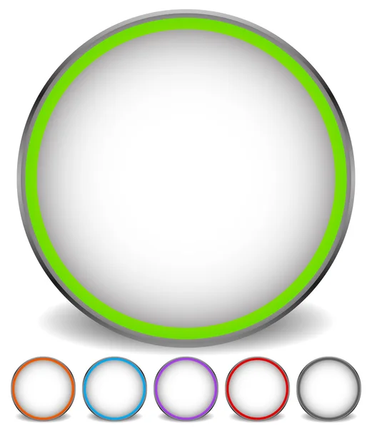 Cercle des icônes vides — Image vectorielle