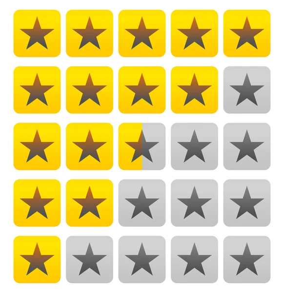 Star rating elem — Stock Vector