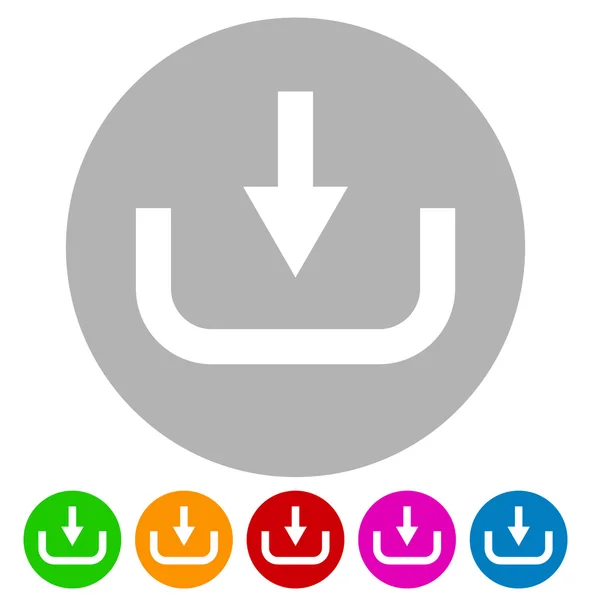 Pulsante di download, set di icone di download — Vettoriale Stock