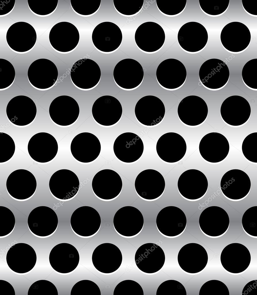 Fondo de metal perforado, perforado Vector de stock #72344619 de ©vectorguy, image size:894x1024
