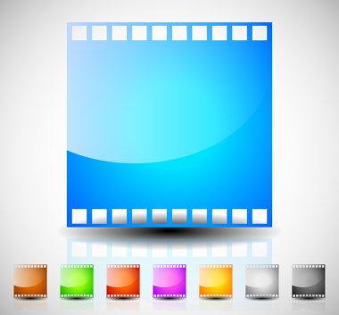 Film şeridi, film çerçevesi simgeleri