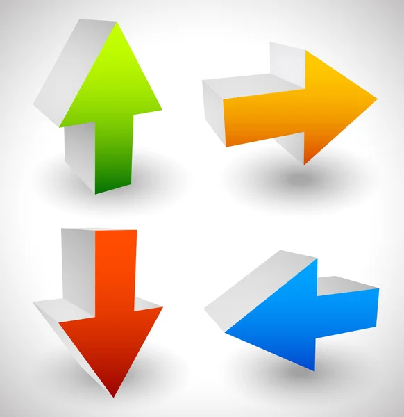 Arrow icons set — Stock Vector
