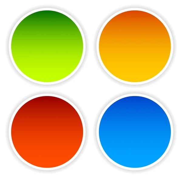 Ensemble de forme de cercle coloré — Image vectorielle