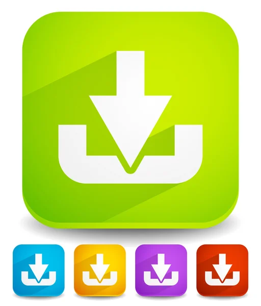 Télécharger bouton ou icône — Image vectorielle