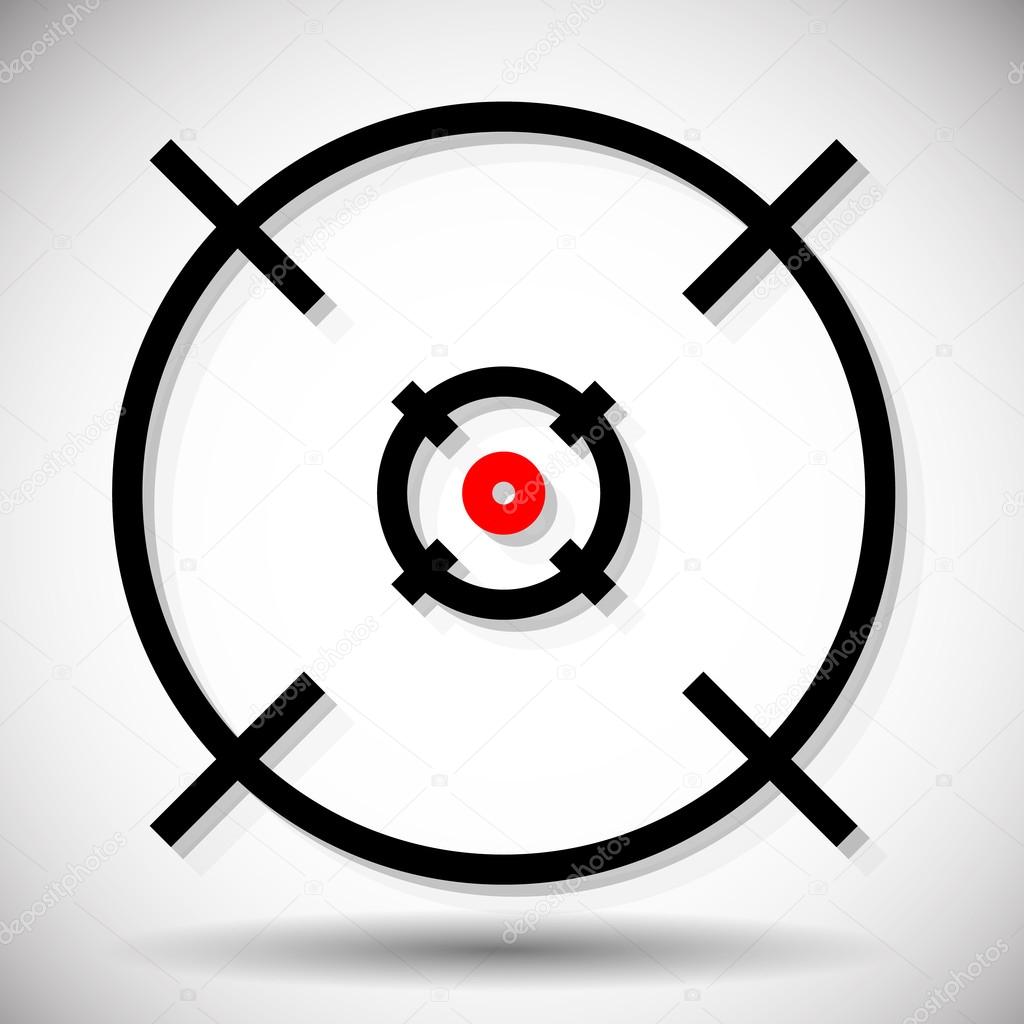 firearm's reticle graphics with red dot