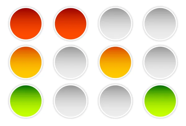 Luzes de circulação, semáforos — Vetor de Stock