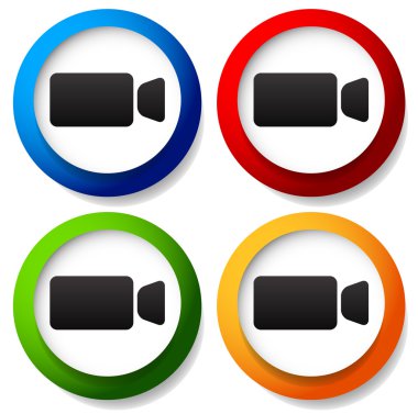 video kamera Icons set