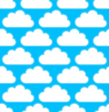 beyaz bulutlar desen