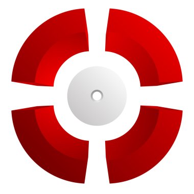 ince artı, hedef işareti