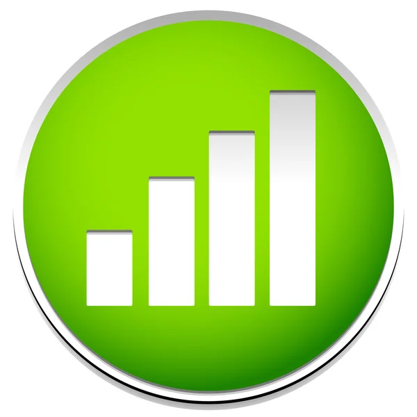 Simpelt søjlediagram, søjlediagramikon – Stock-vektor