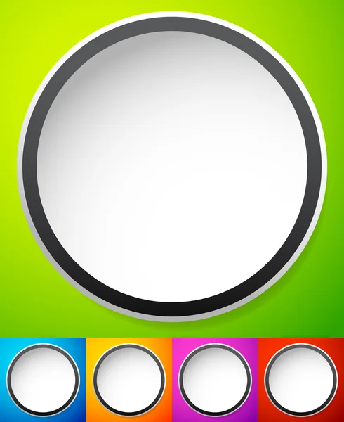 White circle backgrounds — Stock Vector