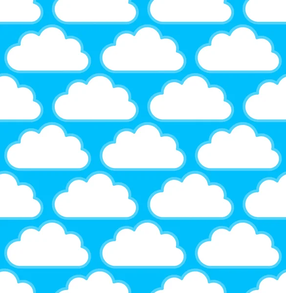 白い雲のパターン — ストックベクタ