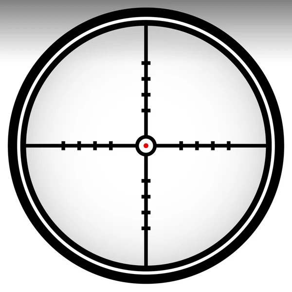 Crosshair, reticle, target mark — Stock Vector