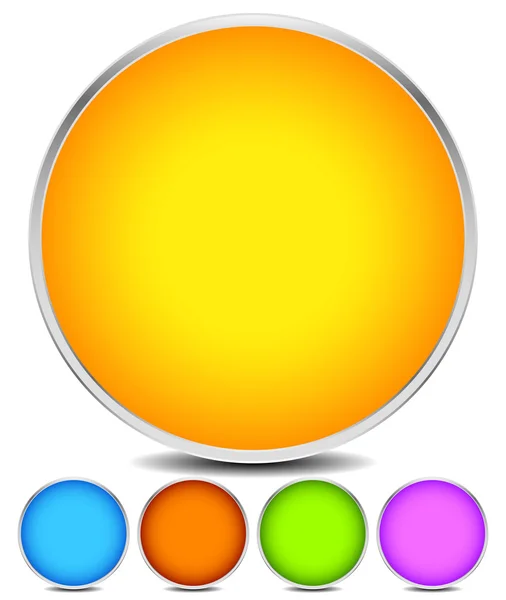 Üres színes kör alakú — Stock Vector