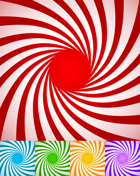 Fonds abstraits en spirale — Image vectorielle