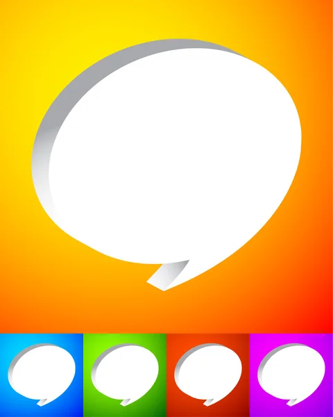 Speech or talk bubbles set — Stock Vector