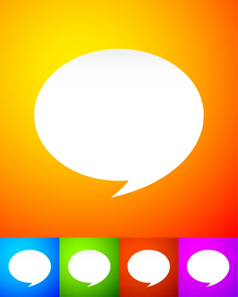 Colorful speech bubbles — Stock Vector