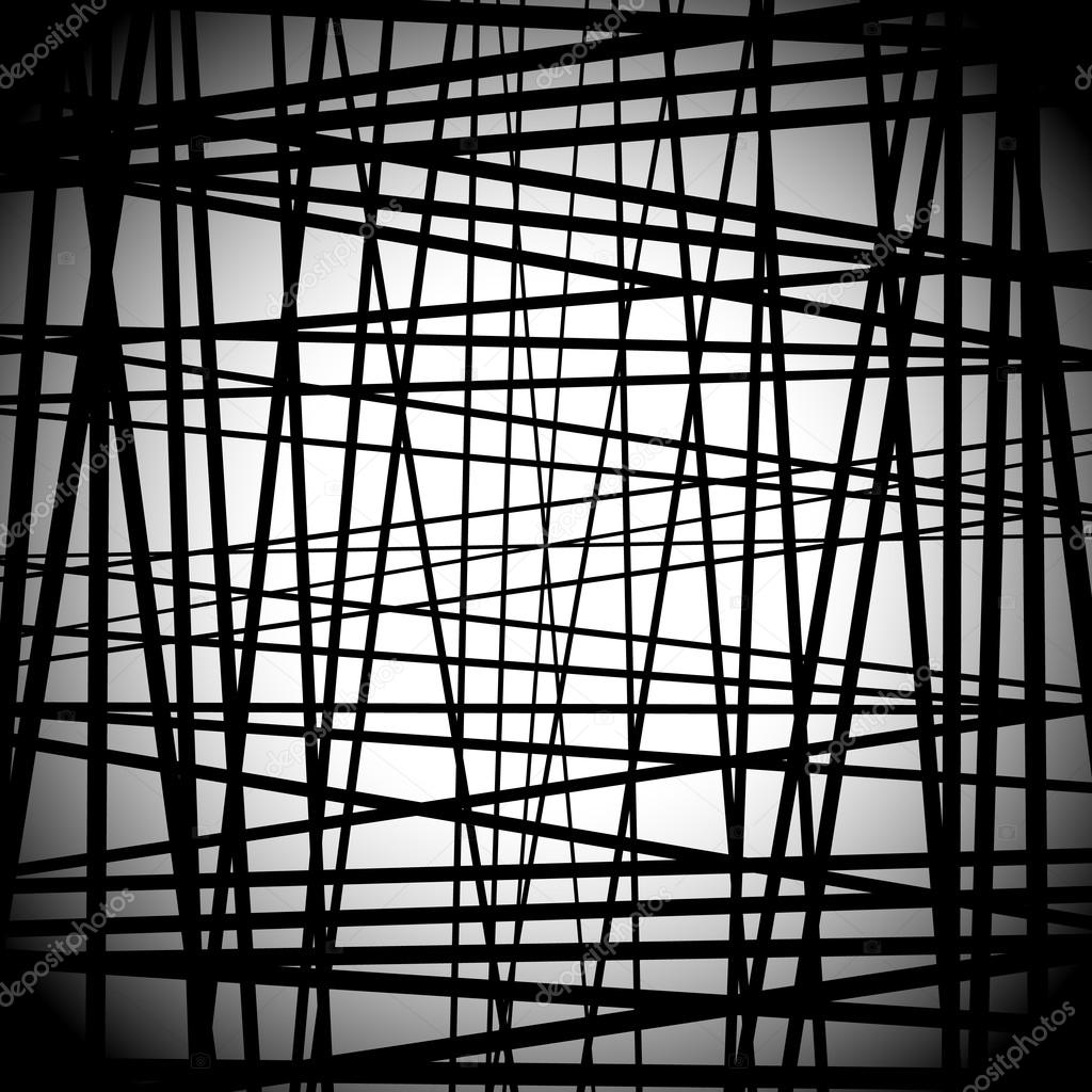 Abstract black and white  lines background