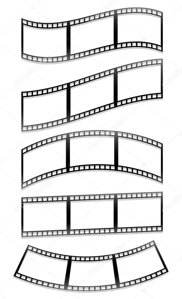 Filmstrips, film frames  icons