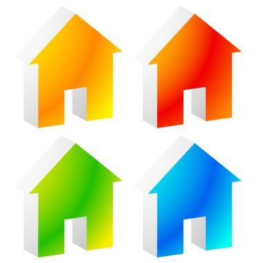 Daire, Kiralık, ev, ev simgeler