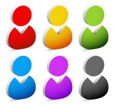 kişi, karakter simgeler