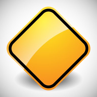 kare parlak yol işareti