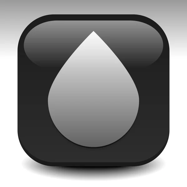 Black Oil drip icon — Stock Vector